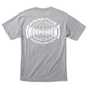 Primitive Skate Apparel Men's X Independent Skateboard Global Tee T-Shirt